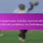 5-3-2 Σχηματισμός: Αντεπιθέσεις, Αμυντική σταθερότητα, Επιθετική υποστήριξη στο Ποδόσφαιρο
